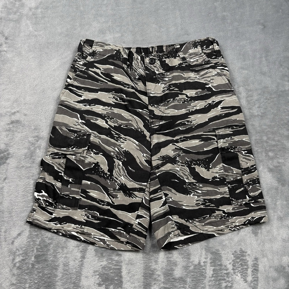 ATLANCO Tiger Camo Cargo Shorts Men's Size 30 Made in USA Military